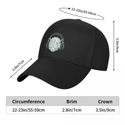 Mind Music Connection Fashion Unisex Baseball Cap