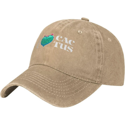 I Love Cactus Vintage Cotton Baseball Cap