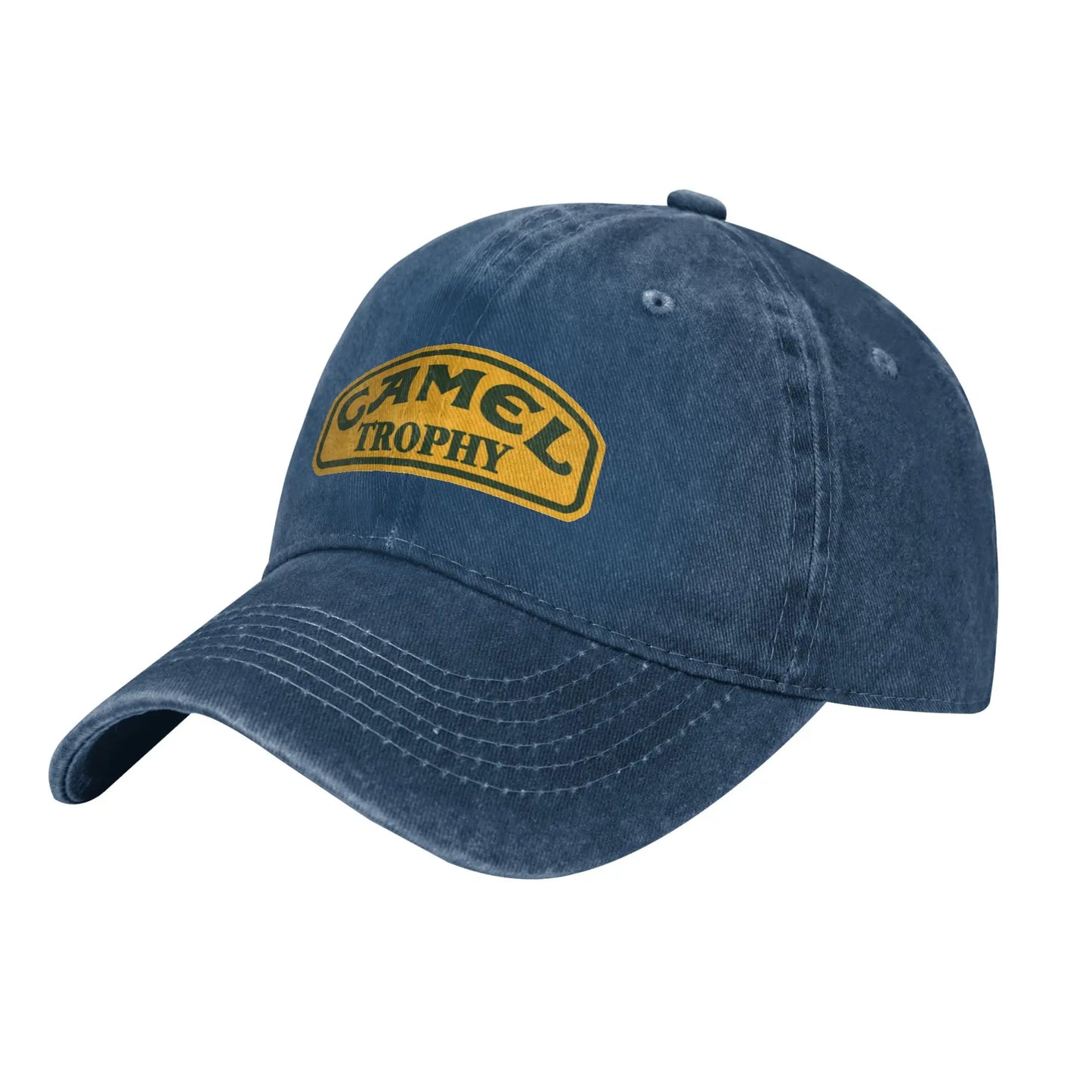 Camel Trophy Distressed Denim Baseball Cap