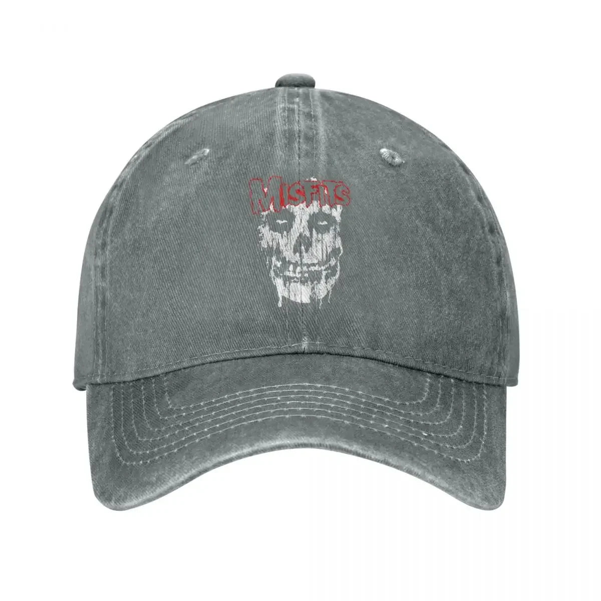 Misfits Skull Vintage Denim Baseball Cap