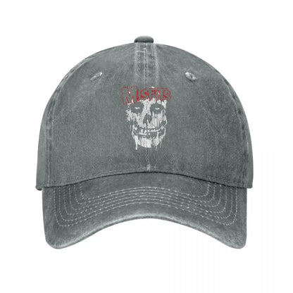 Misfits Skull Vintage Denim Baseball Cap
