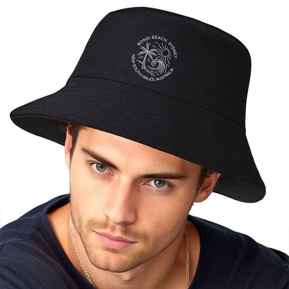 Bondi Beach Sydney Line Art Bucket Hat