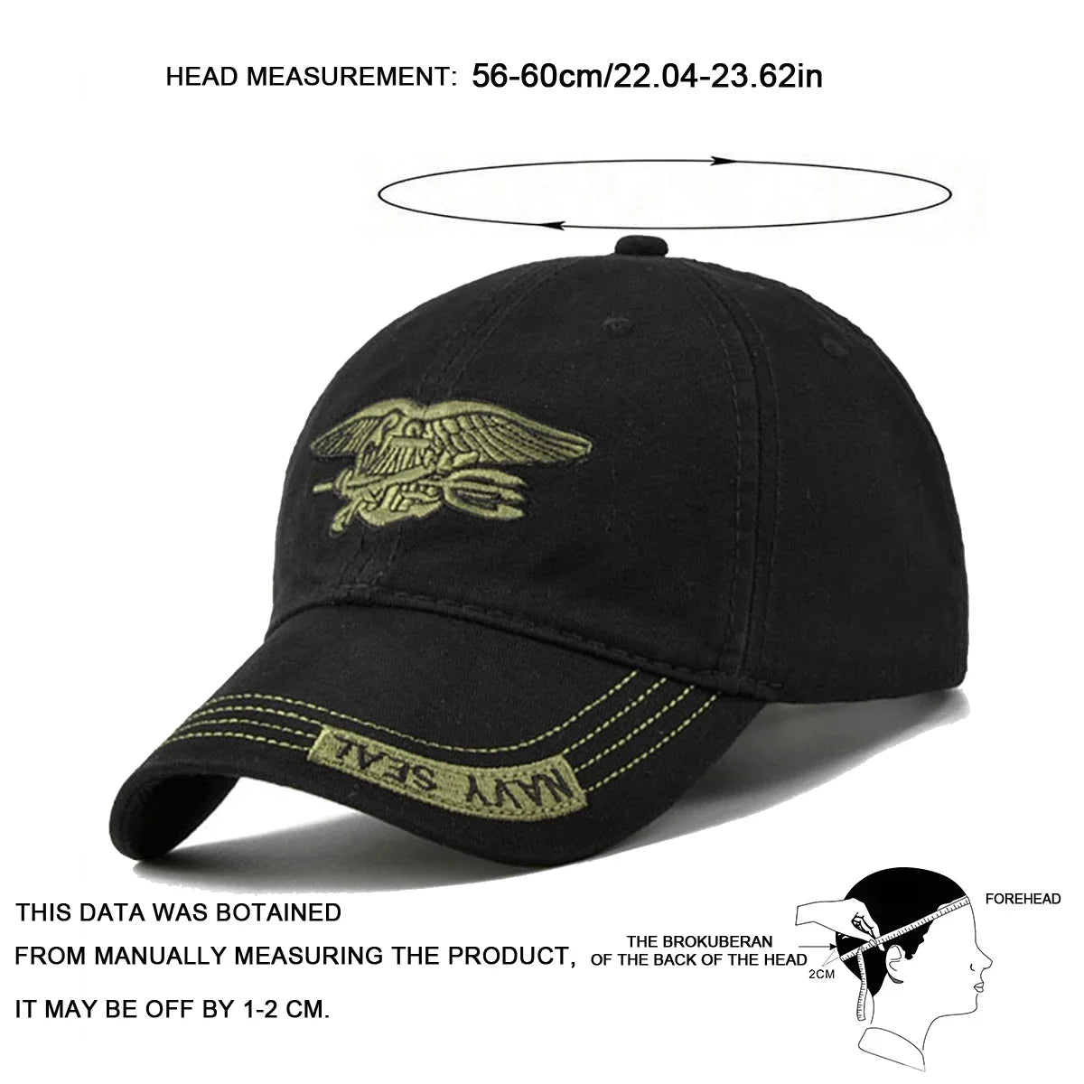 Unisex Navy SEAL Embroidered Adjustable Baseball Cap