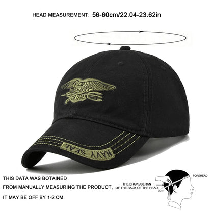Unisex Navy SEAL Embroidered Adjustable Baseball Cap