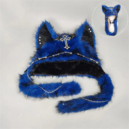 Gothic Punk Cat Ear Bucket Hat