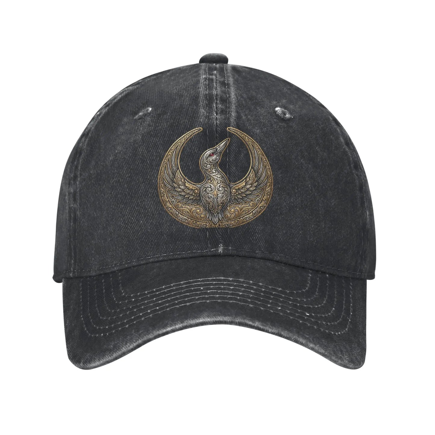 RebelS Loon Washed Trucker Baseball Cap