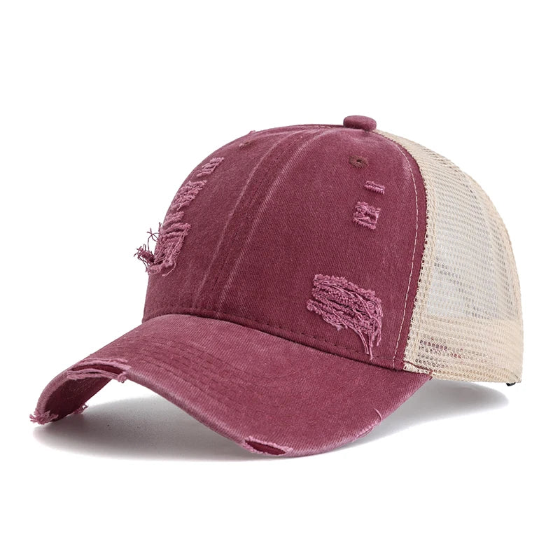 Unisex Washed Cotton Trucker Cap