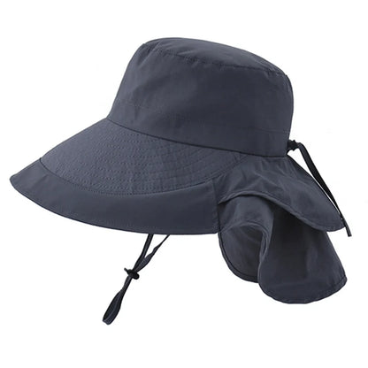 European American Wide Brim Sun Bucket Hat