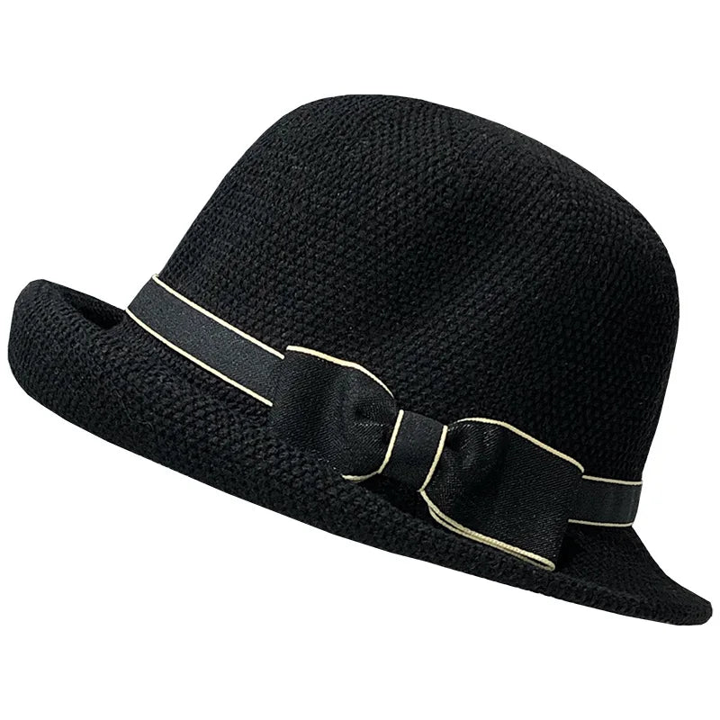Japanese Bow Bucket Hat Women