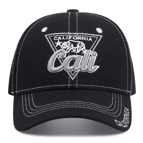 California Bear Embroidery Baseball Cap