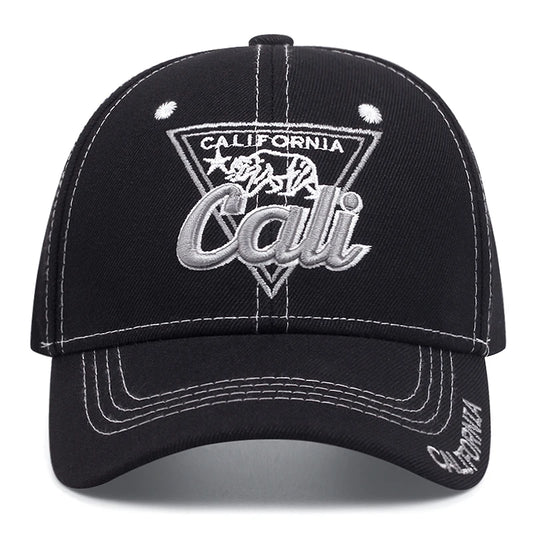 California Bear Embroidery Baseball Cap