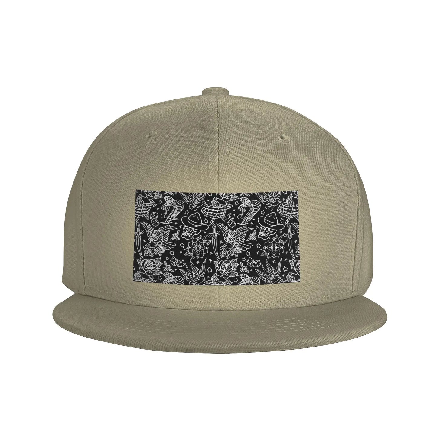 American Traditional Tattoo Flash Snapback Cap