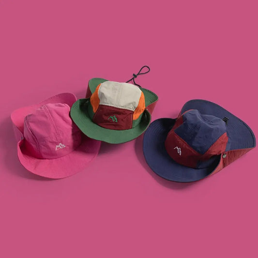 Color Block Quick-Dry Breathable Bucket Hat