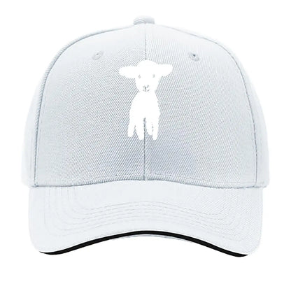 Cartoon Goat Printed Vintage Distressed Baseball Cap