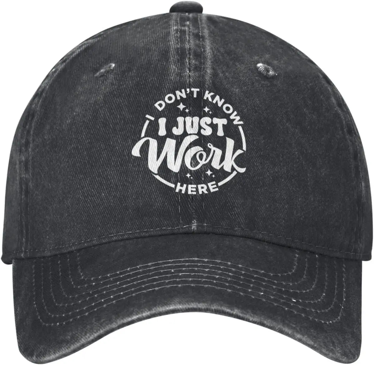 I Just Work Here Graphic Dad Hat Baseball Cap