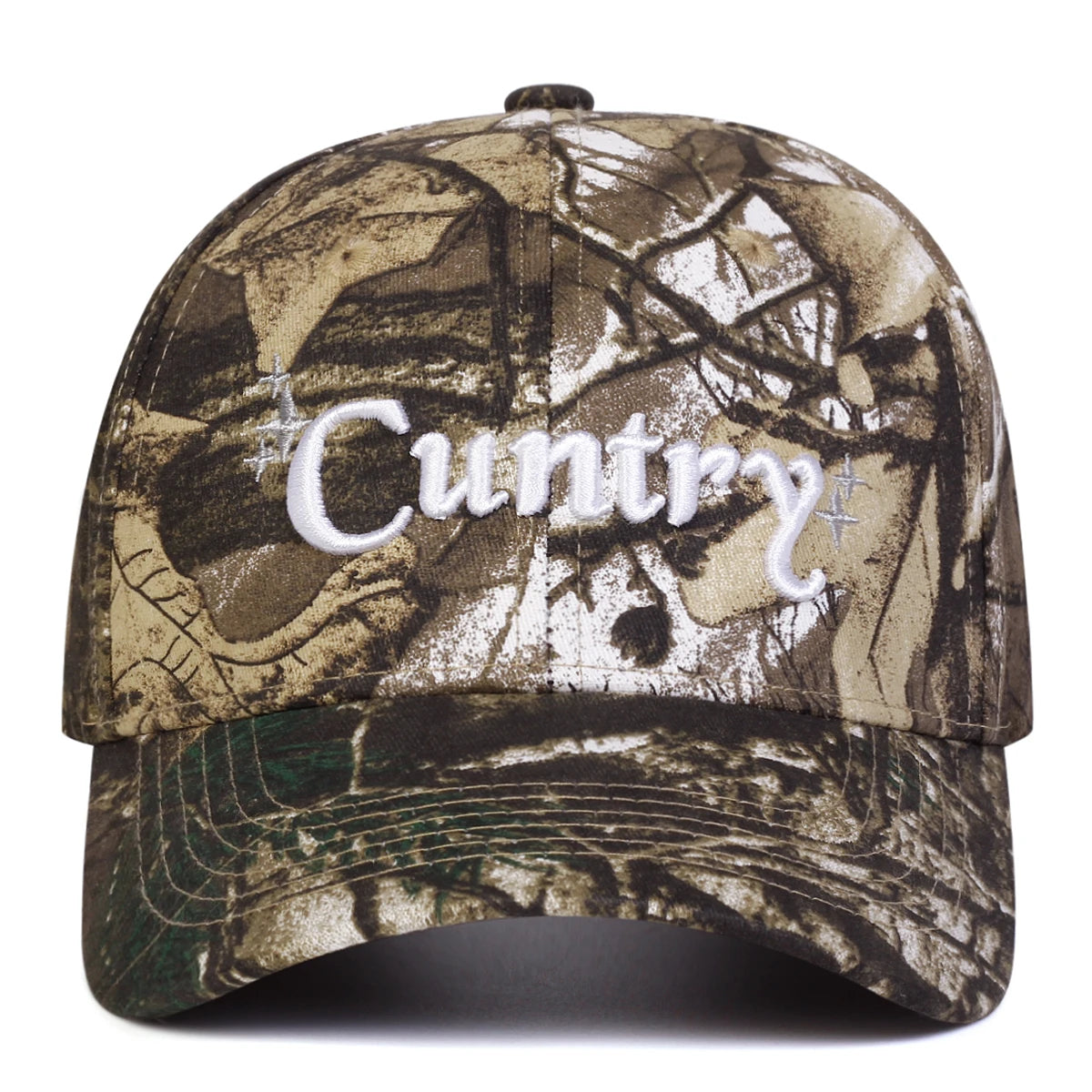 Cuntry Embroidered Camouflage Baseball Cap