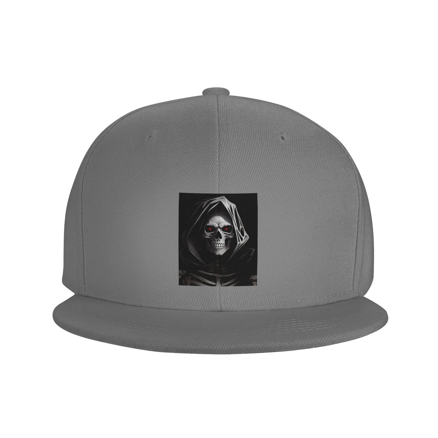 Creepy Halloween Skeleton Skull Graphic Snapback Cap