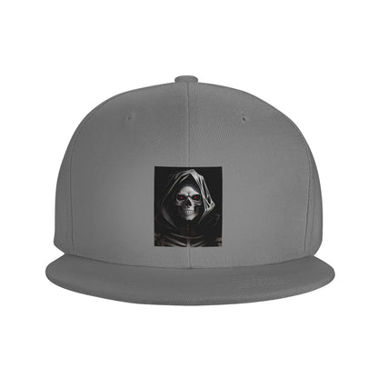 Creepy Halloween Skeleton Skull Graphic Snapback Cap