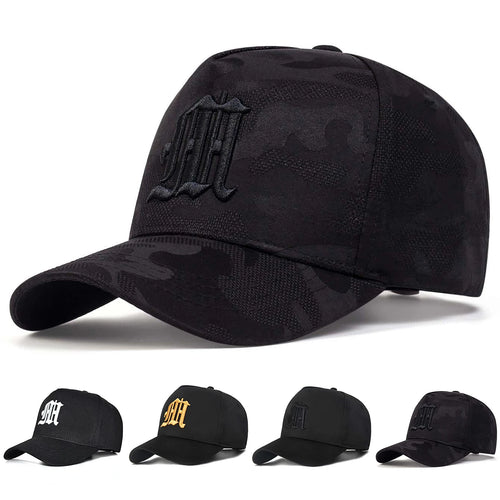 Unisex Gothic Letter M Embroidery Baseball Caps