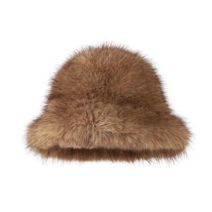 Luxury Faux Fur Winter Bucket Hat
