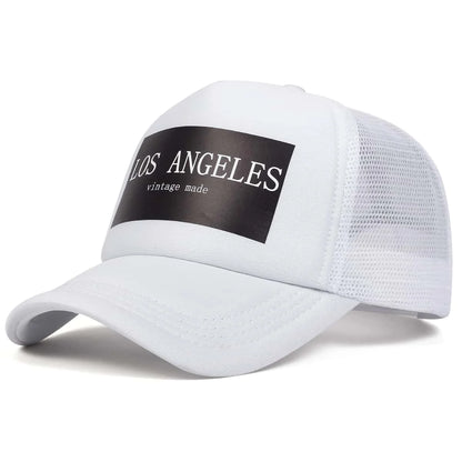 Unisex Los Angeles Print Baseball Mesh Caps