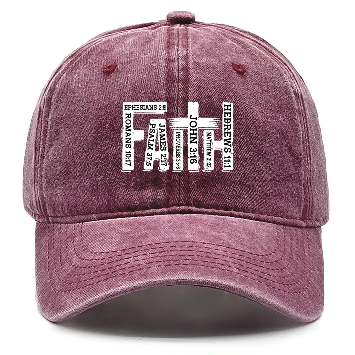 Faith Printed Adjustable Snapback Retro Baseball Cap