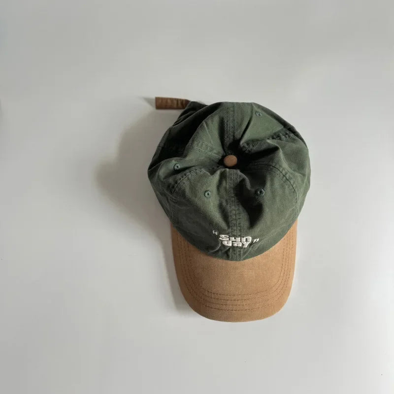 Sun Day Letter Embroidered Cotton Snapback Baseball Hat