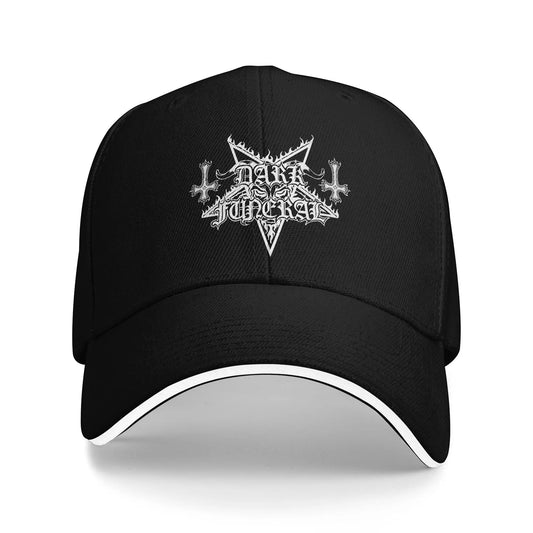 Dark Funeral Logo Trucker Snapback Baseball Cap