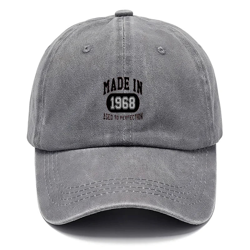 1968 Vintage Washed Cotton Retro Classic Baseball Cap