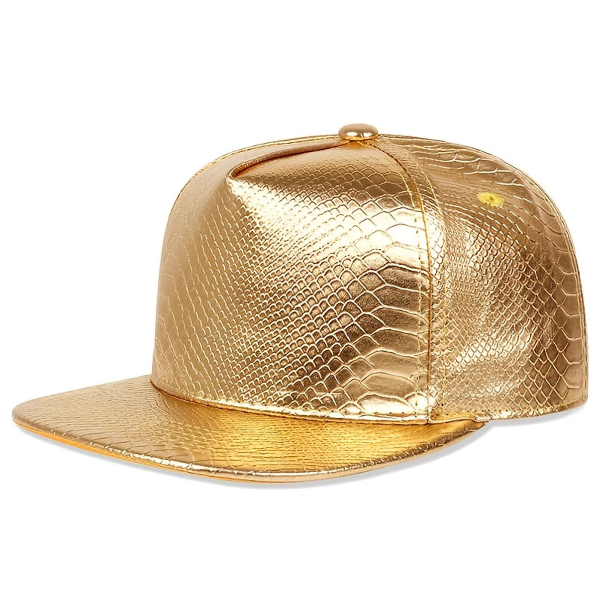 Python Pattern Leather Adjustable Hip Hop Baseball Hat
