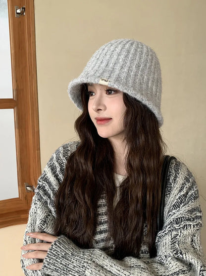 Knit Woolen Bucket Hat