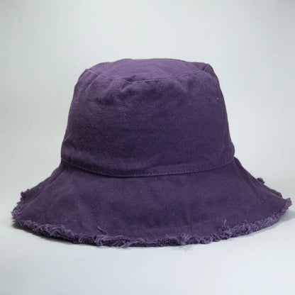 Spring Summer Cotton Travel Bucket Hat