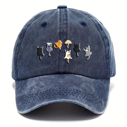 Cute Cat Print Casual Baseball Cap