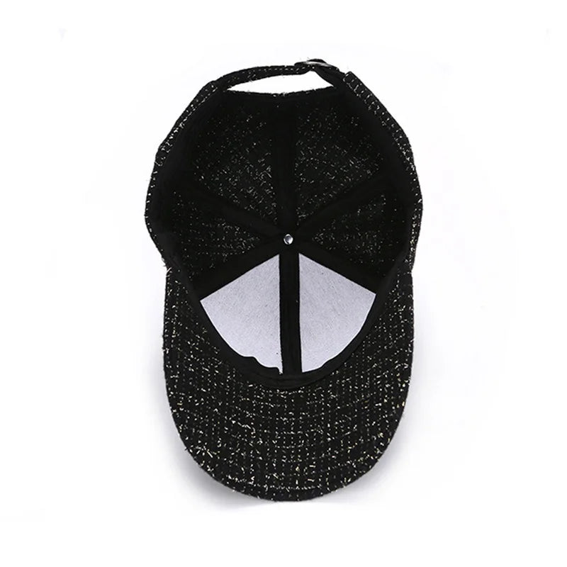 Metal M Patch Elegant Baseball Cap