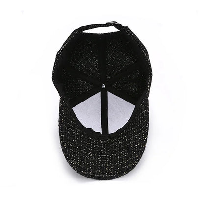 Metal M Patch Elegant Baseball Cap