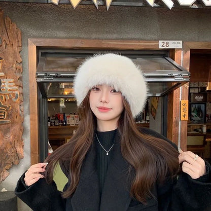 Warm Plush Winter Outdoor Bucket Hat