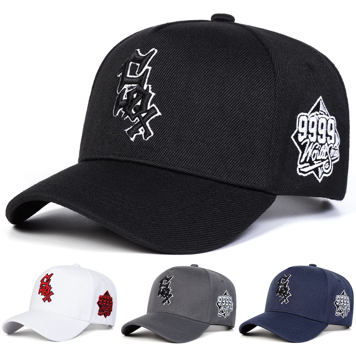 Unisex SOX Letter Embroidered Adjustable Baseball Cap