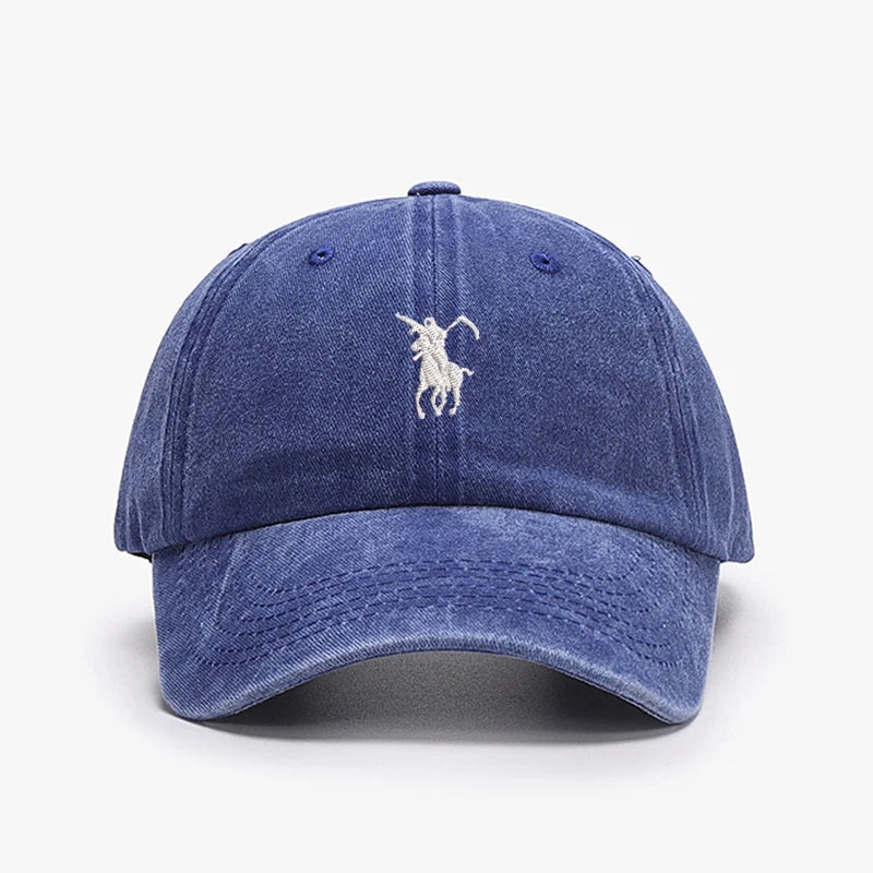 Grim Reaper Japan Embroidered Washed Cotton Baseball Cap