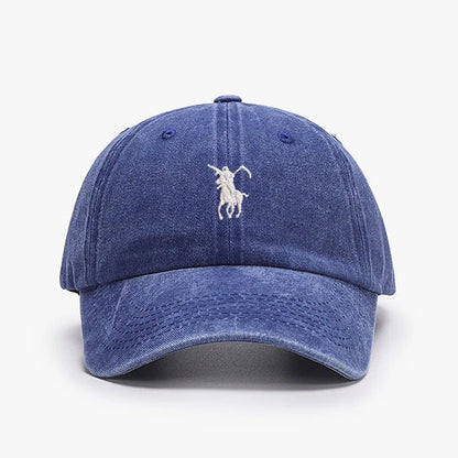 Grim Reaper Japan Embroidered Washed Cotton Baseball Cap