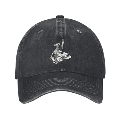 Fashion Forward Distressed Denim Adjustable Baseball Cap