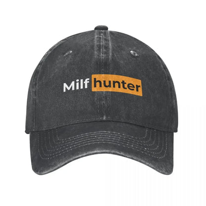 Funny Milf Hunter Vintage Distressed Baseball Cap