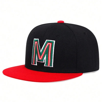 Unisex M Letter Embroidery Hip-hop Hats