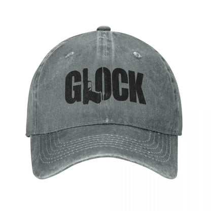 Glock Tactical Distressed Denim Snapback Cap