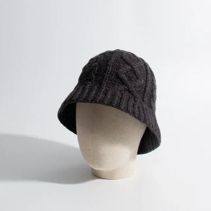 Women's Wool Blend Knitted Bucket Hat