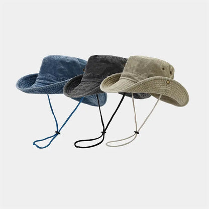 Cotton Solid Bucket Hat Unisex