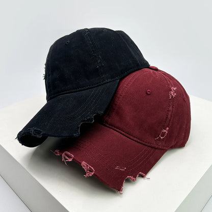 Unisex Notch Solid Baseball Cap