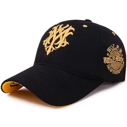 Flame Totem Embroidered Sunshade Baseball Cap
