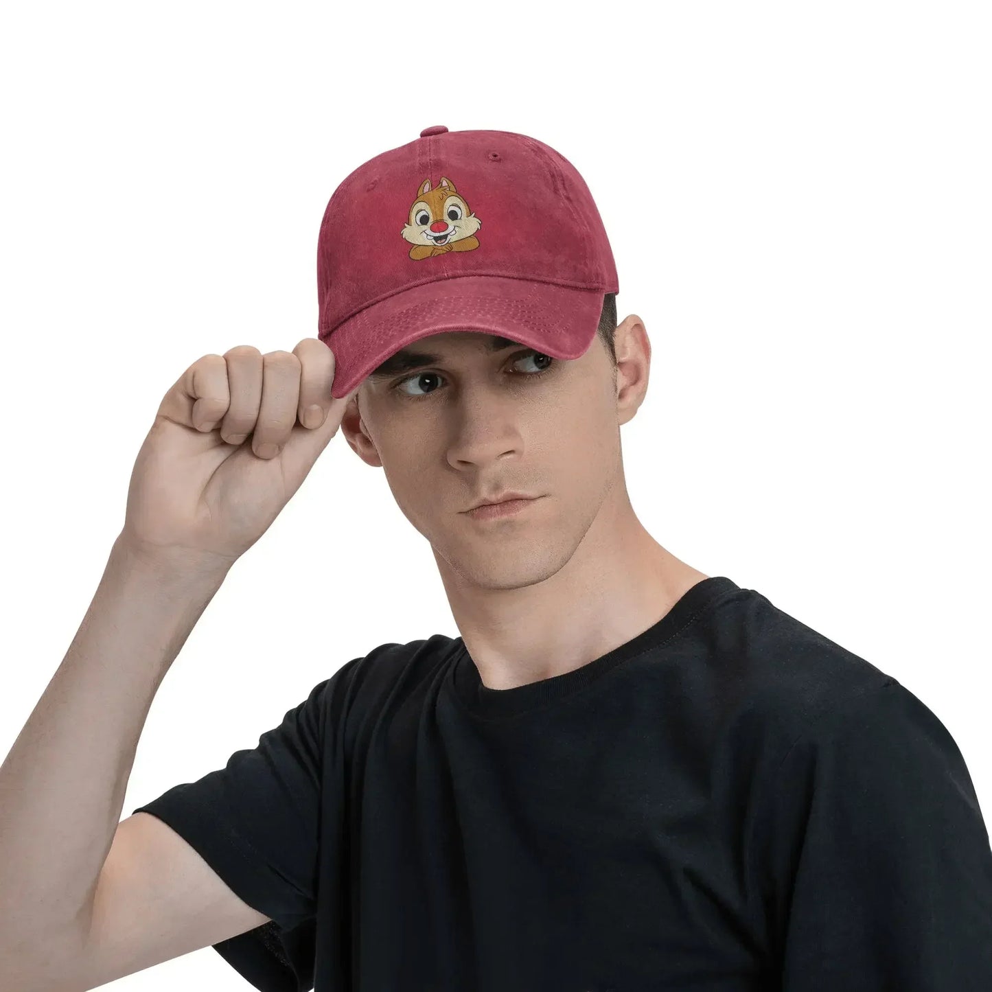 Chip N Dale Washed Y2K Funny Baseball Cap