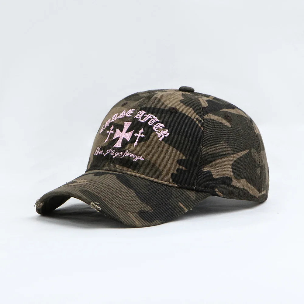 Cross-Stitch Camouflage Baseball Cap