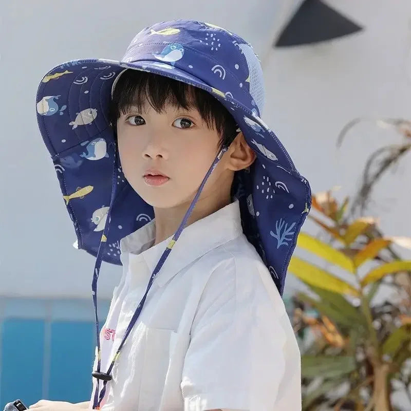Unisex Large Brim UV Protection Fisherman Hat